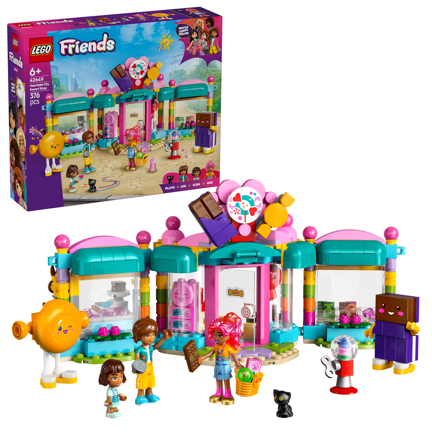 LEGO Friends 42649 Heartlake City Sweet Shop Set