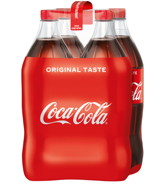 Coca-Cola Zero 4x1,5l (zzgl. 1,00€ Pfand)