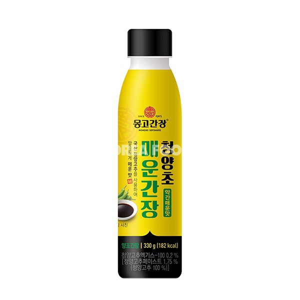 Monggo Cheongyangcho Spicy Soy Sauce / Extreme 330g 清涼草辣醬油/極品 330g