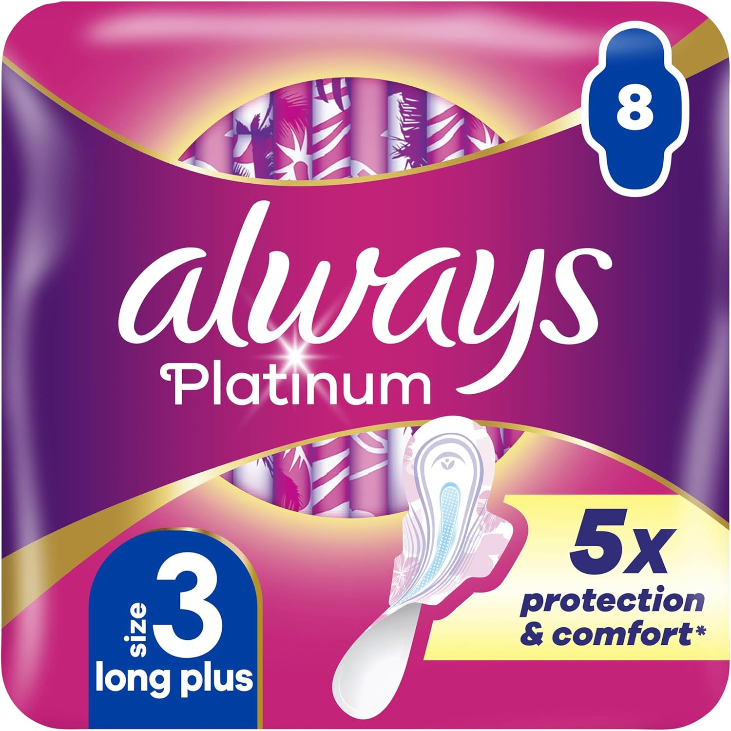 Always Platinum Day & Night (maat 3) Maandverband Met Vleugels 8