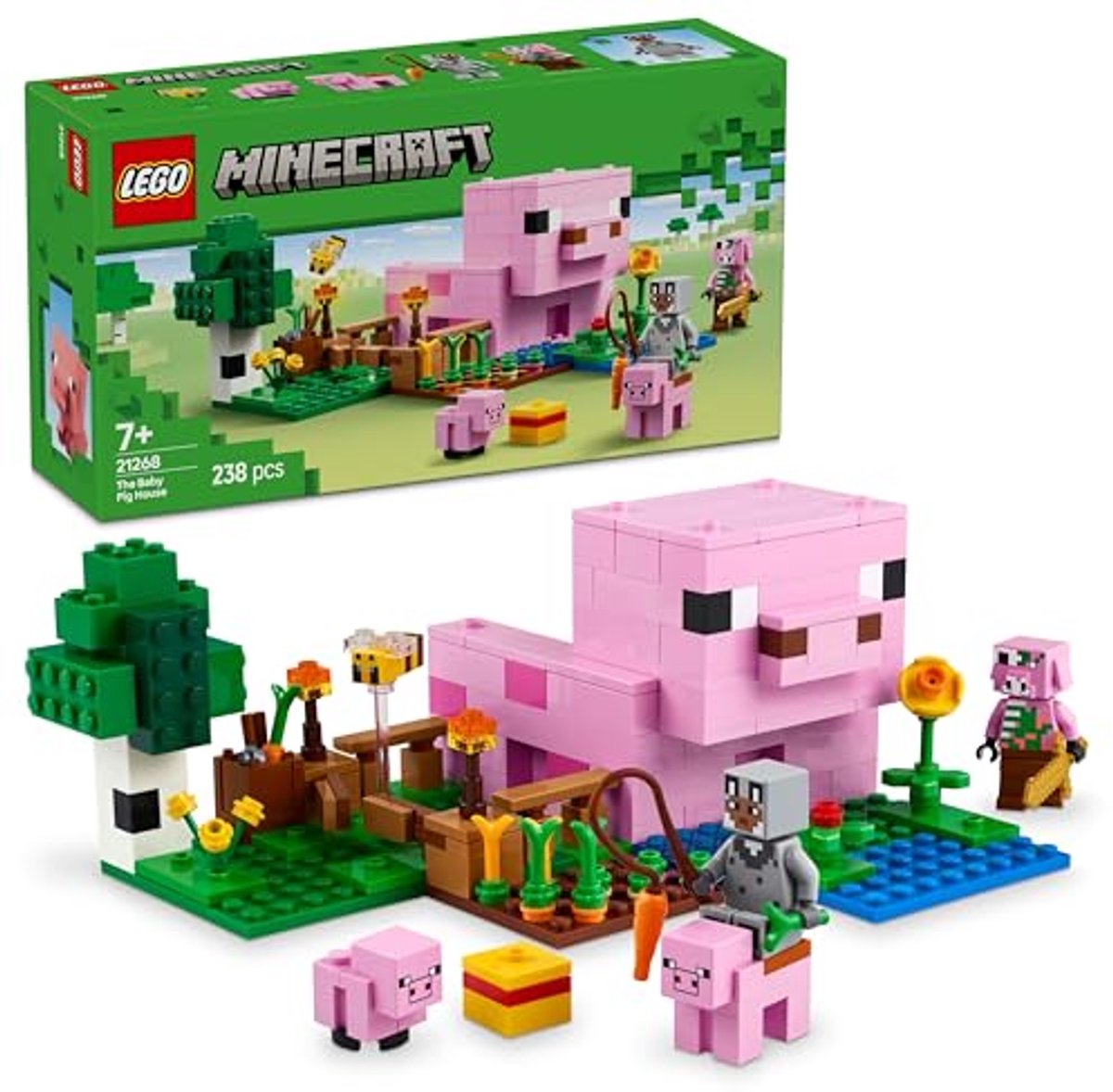 LEGO Minecraft 21268 The Baby Pig House Set