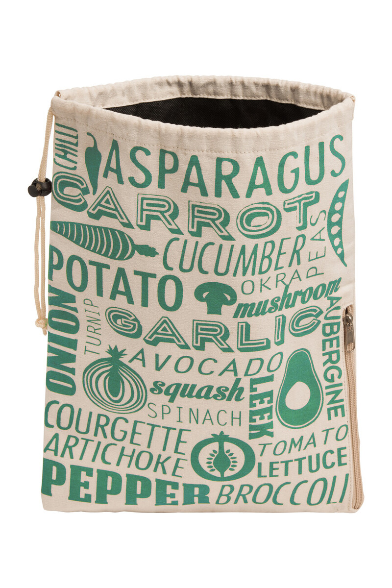 Maison by Premier Green and Natural Vegetable Bag