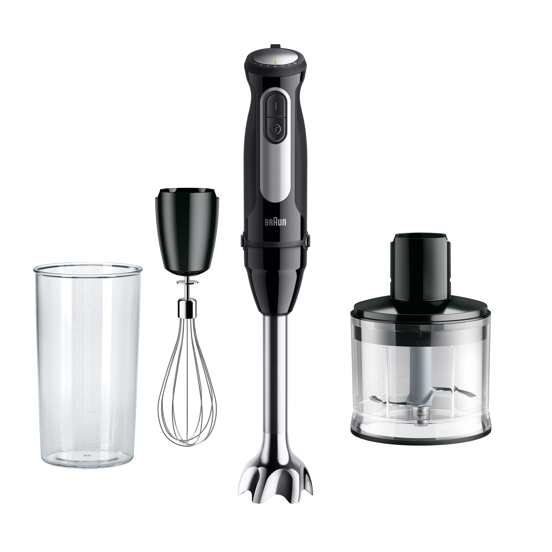 Braun Multiquick 5 Pro, Hand Blender , Beaker, Chopper & Whisk, MQ55236M