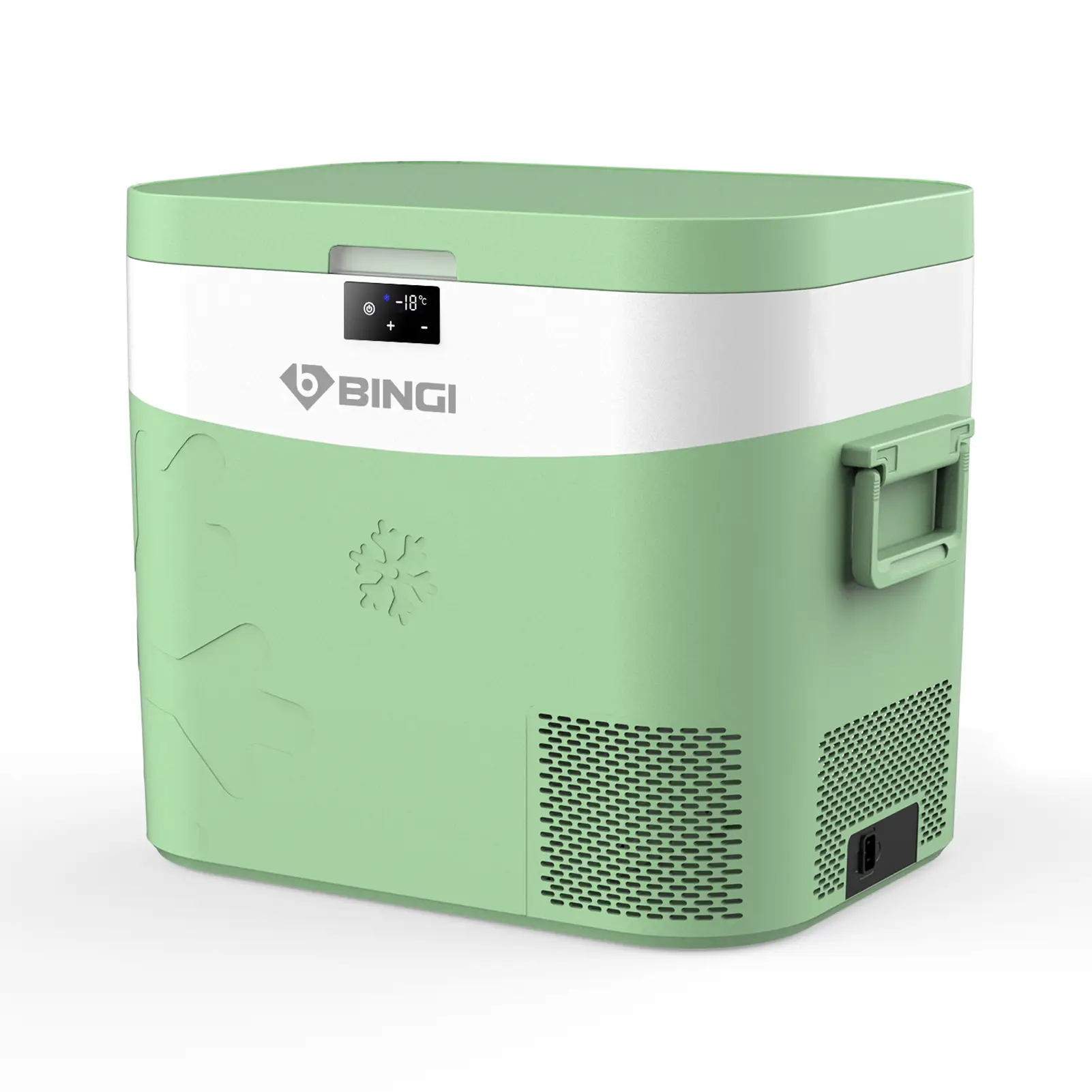 BINGI Portable Car Fridge Freezer 22 L, 12 V/24 V DC & 100-240 V