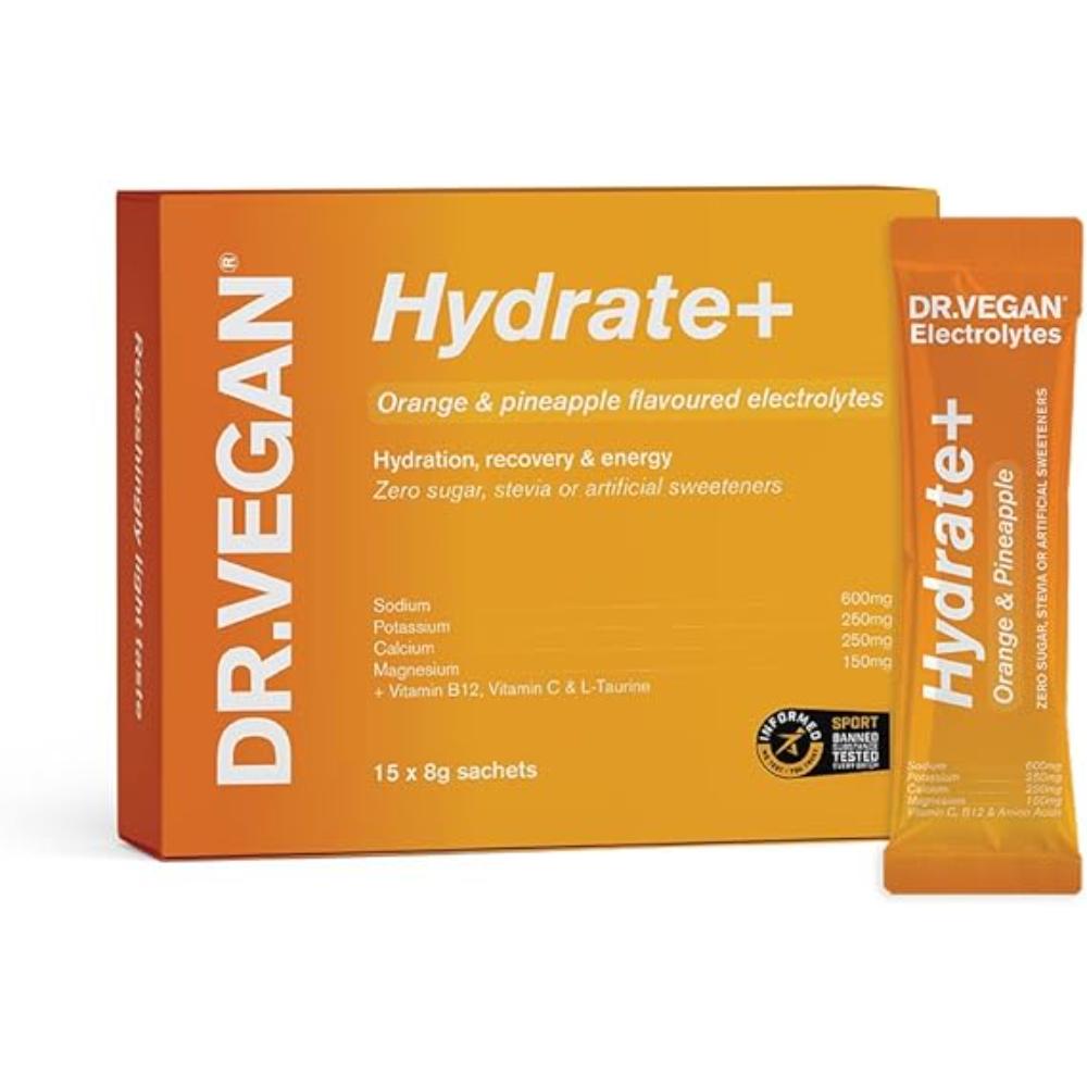 DR.VEGAN Hydrate+ Orange & Pineapple - 15 Sachets