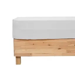 5five Flora Spannbettlaken, 160 x 200 cm, 30 cm Einstieg, weiß, Baumwollgaze