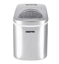 Geepas Ice Cube Maker| Compact Portable Countertop Ice Maker Machine Two Sizes, Produces 12kg Ice in 24 Hours
