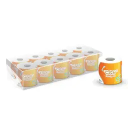 C&S Papieren Zakdoekjes, 3-laags, 178g, 10 Rollen, Zacht, Duurzaam, Familie Voordeelverpakking