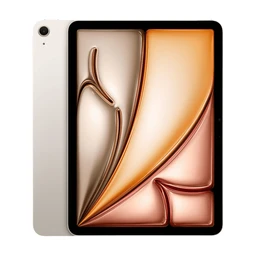 Apple iPad Air 11" with M3 Chip: Apple Intelligence, Liquid Retina Display, 128GB, 12MP Front Camera/Rear Camera, WiFi 6E, Touch ID, All Day Battery - Polar Star