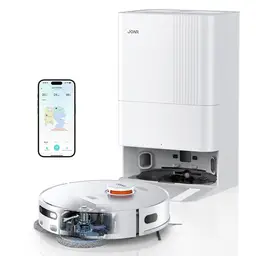 JONR T5 Pro Staubsauger-Roboter, 8150Pa Saugkraft, Heißlufttrocknung, verhedderungsfreie Seitenbürste, Hinderniserkennung, Lasernavigation, All-in-One-Basisstation.