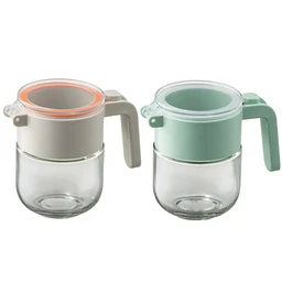 Maxcook Airtight Moisture-Proof Glass Spice Jar - 2 Pcs