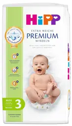 HiPP Extra Soft Premium Windeln Größe 3 Midi (6-10 kg) 54 Stück