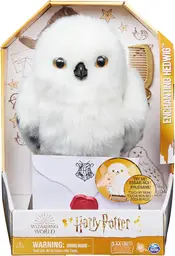 Harry Potter - Interaktive Hedwig Plüsch-Eule mit über 15 Geräuschen und Bewegungen, Spielzeug für Kinder ab 5 Jahren, offiziell lizenziertes Fan-Merchandise
