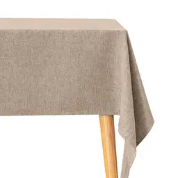 Home & Styling Waschbare Tischdecke aus Polyester mit Leinenoptik, lotuseffektiv abweisend, langlebig, kratzfest für Wohnzimmer, Esszimmer, Balkon, 40 x 60 cm