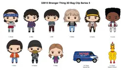 Stranger Things Series 5 Bag Clips Blind Bag Assortment