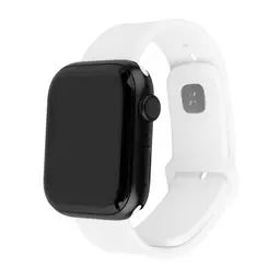 FIXED Bracelet silicone pour Apple Watch 42/44/45/46 mm, blanc