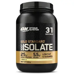 Optimum Nutrition Gold Standard 100 % Isolate Protéine saveur vanille - 930 g / 31 portions