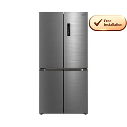 Midea MDRF632FIE46 84cm Wide Wifi Connected Total No Frost Multi Door American Fridge Freezer, Inox, E Rated
