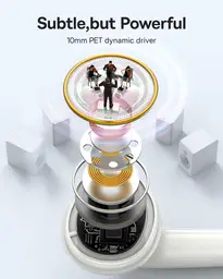 Baseus Encok CZ18 Wired Earphones Moon White