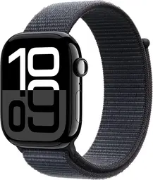 Apple Watch Series 10 - GPS - 46 mm Jet Black Aluminium Case w/ Ink Sport Loop