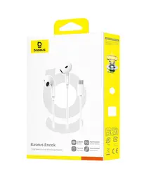 Baseus Encok CZ19 kabelgebundene Kopfhörer mondweiß