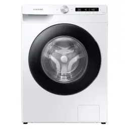Samsung WW90T504AAWCS2 Waschmaschine, 9 kg, 1.400 U/min, Extra energiesparend, EEK: A (-10 %), AI Ecobubble, AI Control, SmartThings App und AI Energy Mode, Hygiene-Dampfprogramm, Weiß [Energieklasse A]