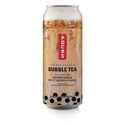 POCAS Black Sugar Flavored Bubble Milk Tea Drink 490ml