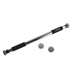 BARRE DE TRACTION  Taille : 65,5 x 5 x 5 cm  Largeur réglable avec verrouillage, sans vis, barre de traction horizontale portable pour le cadre de porte, entraînement, plage de réglage : 62-91 cm