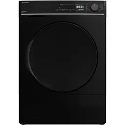 Sharp KD-NCB8S7PB91-EN 8kg Condenser Tumble Dryer - Black - B Rated