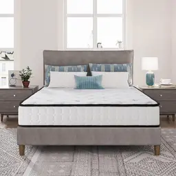 EGO HOME Pocket Spring Mattress 90x190cm Height 22cm Ergonomic 7-Zone Spring Mattress with Comfort Foam and Microfibre Cover Hardness H3 Mattress 90x190cm Oeko-Tex Certified