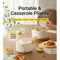 Bear Marmite Électrique Multifonction Bear DRG-C16Z1 - Capacité de 1,6 litre