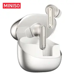 MINISO MS106 Wireless Bluetooth 6.0 Earphones,AI Language Translation, featuring high-fidelity sound, IPX5 waterproof rating, perfect for office, sports, study, and audio calls, with built-in microphone and TWS earbud design
