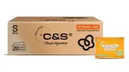 C&S Zachte Papieren Zakdoekjes, 3-laags, 2800 Vellen (140 Vellen * 20 Verpakkingen), Familieverpakking, Voordelig