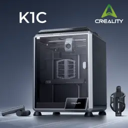 Creality K1C 3D-Drucker - 600 mm/s Hochgeschwindigkeit, automatische Nivellierung, verstopfungsfreier robuster Direkte Extruder | Upgraded von K1 SE, mit KI-Kamera, 300°C Druck, Silent-Modus, unterstützt Carbon-Fiber-Filamente