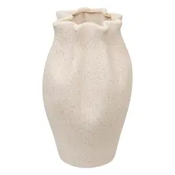 Atmosphera Ceramic Vase Grigor Height 20.5 cm White