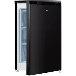 CHiQ Upright Mini Freezer, 85L, Compact Single Door, 4-Star Freezing, Adjustable Thermostat, Reversible Door, Undercounter Design, Quiet, Ideal for Kitchen, Basement, Dorm, Apartment, Office, Black CSD90D4DU