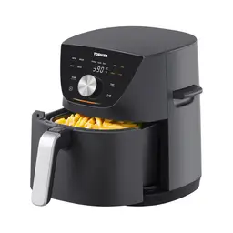 Toshiba Smart Air Fryer - 5.2L, 1600W, Matt Black, 80+ Chef Inspired Menu, Lifting Handles, AF-52CS1TRGB