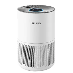 TRULIVA Purificateur d’Air, CADR 260 m³/h, Filtre HEPA H13, Filtration 4-en-1 avec Préfiltre Lavable, Minuterie 24 h, Idéal pour Animaux, Allergies et Maison, KJ260