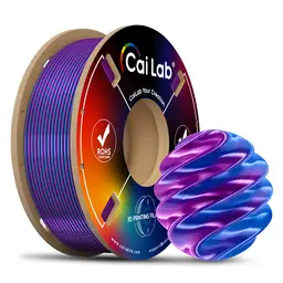 CAILAB 3D Printer Filament PLA Silk Dual Color - Purple&Blue