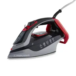 Morphy Richards Power Steam Elite Steam Generator Iron – Red & Black, 3000 W, LED Display, 302012