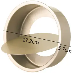 BJ Moule à Gâteau Doré de 15 cm (6 pouces) avec Fond Amovible