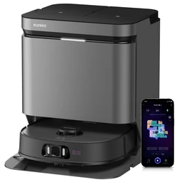EUREKA J15 Pro Ultra Robot aspirateur 16200 Pa avec fonction de lavage à l'eau chaude, technologie anti-emmêlement et autonettoyage