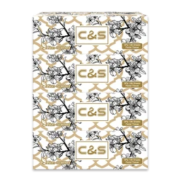C&S Boxed Tissues, 3-Ply, 424 Sheets (106 Sheets * 4 Boxes), Easy Draw, For Home & Office Use