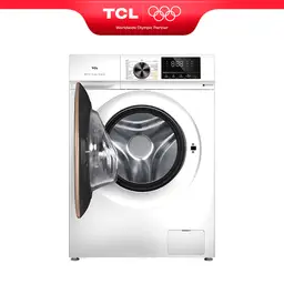 TCL Waschtrockner, 10 kg/6 kg, mit Smart DD Motor, Bakterienabwehrendes System, Dampfwaschen, Waschen & Trocknen 60 Min., Schnellwaschen 15 Min., Kindersicherung, Endzeitvorwahl, 10 Jahre Motorgarantie CP1210WA0  [Energieeffizienzklasse A/E]