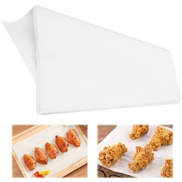 COOKER KING Papier pour barbecue Papier pour barbecue Papier absorbant l'huile Barbecue Spécial Commercial Ménage Four Plaque de cuisson Tapis Papier Papier graissé en silicone 50 pièces