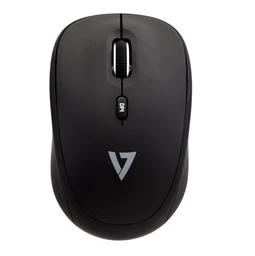 7 MW100-1E Mouse - Radio Frequency - USB - Optical - 4 Button(s) - 1600 DPI Optical Sensor- Ambidextrous Design- 2.4GHz Nano Receiver-Black - Wireless