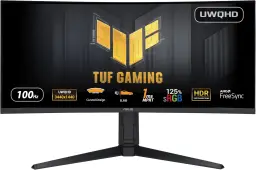 ASUS TUF VG34VQEL1A 34" Curved UltraWide Quad HD 100Hz 1ms Height Adjustable Gaming Monitor