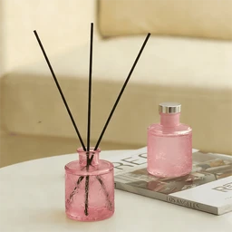 Zooly Embossed Cup Reed Diffuser - Pink Peach Oolong, 100ML, 1 Set