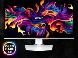 MSI MPG 321URXWDE QD-OLED 31,5 Zoll UHD 4K Gaming Monitor (0,03 ms Reaktionszeit, 240 Hz)