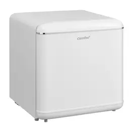 Comfee RCD50WH2EURT(E) Kompakter Kühlschrank – 47 Liter, Retro-Design, Mini-Kühlschrank mit einer Tür, einstellbarer Thermostat, leiser Betrieb, geeignet für Zuhause, Büro & Hotel, weiß [Energieeffizienzklasse E]